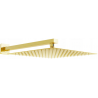 Mexen Slim douche à effet pluie 25 x 25 cm avec bras de douche, or - 79125112-50
