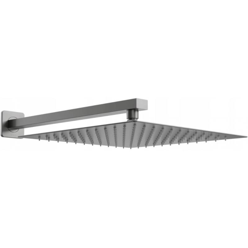 Colonne de douche Mexen Slim 25 x 25 cm avec bras de douche, graphite - 79125112-66