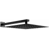 Mexen Slim tête de douche 25 x 25 cm avec bras de douche, noir - 79125112-70
