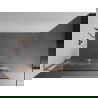 Mexen Kioto+ L écran de douche avec étagère Walk-in 110 x 200 cm, motif blanc, laiton brossé - 800-110-123-65-85