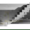 Mexen Kioto+ L paroi de douche avec étagère Walk-in 70 x 200 cm, motif blanc, doré - 800-070-123-50-85