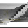 Mexen Kioto+ L paroi de douche avec étagère Walk-in 80 x 200 cm, motif blanc, finition dorée - 800-080-123-55-85