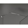 Mexen Kioto paroi de douche Walk-in 110 x 95 cm, transparent, chrome - 800-110-202-01-00-095