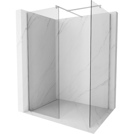 Mexen Kioto paroi de douche Walk-in 110 x 95 cm, transparent, chrome - 800-110-202-01-00-095