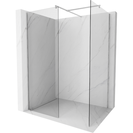 Mexen Kioto panneau de douche Walk-in 120 x 105 cm, transparent, chrome - 800-120-202-01-00-105