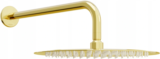 Mexen Slim pommeau de douche 25 cm avec bras de douche, doré - 79225211-50