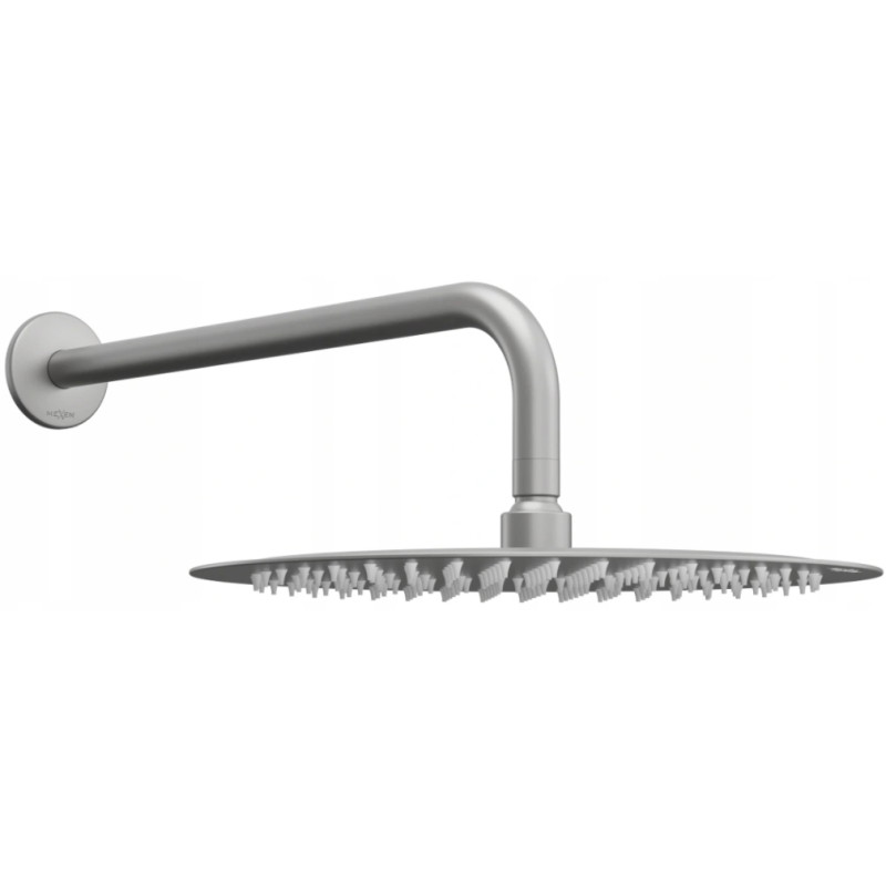 Mexen Slim pomme de douche 25 cm avec bras de douche, gris pistolet brossé - 79225211-66