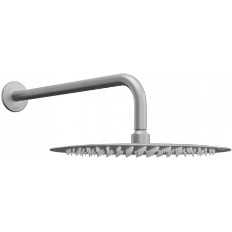 Mexen Slim pomme de douche 25 cm avec bras de douche, gris pistolet brossé - 79225211-66