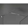 Mexen Kioto paroi de douche Walk-in 125 x 120 cm, transparent, chrome - 800-125-202-01-00-120