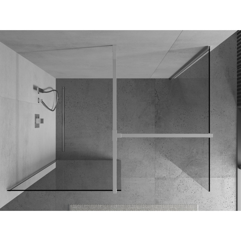 Mexen Kioto paroi de douche Walk-in 130 x 100 cm, transparent, chrome - 800-130-202-01-00-100
