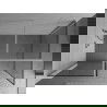 Mexen Kioto paroi de douche Walk-in 70 x 70 cm, motif noir, chrome - 800-070-202-01-70-070
