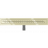 Mexen Flat M18 canal de douche linéaire 70 cm, doré - 1523070-15
