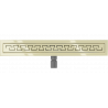 Mexen Flat M15 drain linéaire 60 cm, or - 1524060-15