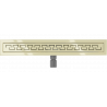 Mexen Flat M15 canalisation linéaire 70 cm, doré - 1524070-15