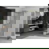 Mexen Kioto douche en verre Walk-in 150 x 70 cm, motif noir, doré - 800-150-202-50-70-070