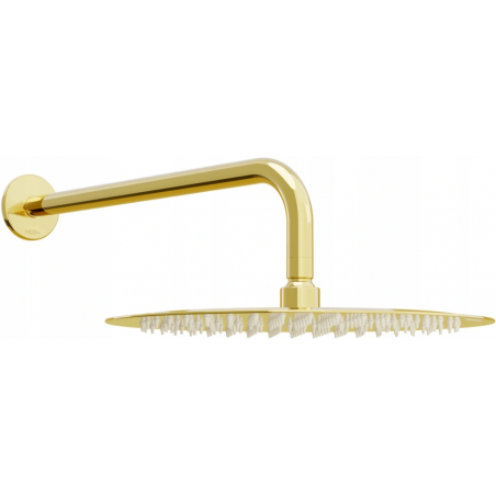 Mexen Slim douche de tête 30 cm avec bras de douche, or - 79230211-50
