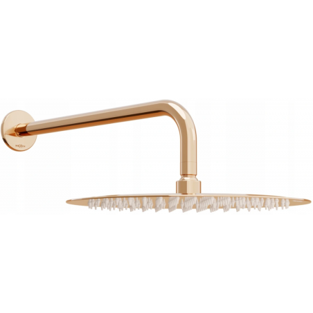 Mexen Slim pomme de douche 30 cm avec bras de douche, or rose - 79230211-60
