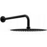 Mexen Slim douche de tête 30 cm avec bras de douche, noire - 79230211-70