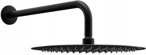 Mexen Slim douche de tête 30 cm avec bras de douche, noire - 79230211-70