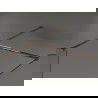 Mexen Kioto douche-wand Walk-in 80 x 70 cm, motif noir, or rose - 800-080-202-60-70-070