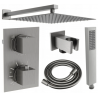 Mexen Cube DR02 système de douche encastré avec pomme de douche 30 cm, graphite - 77502DR0230-66