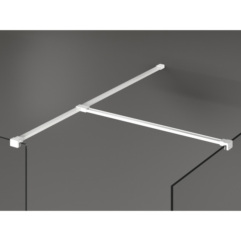 Mexen Kioto cloison de douche Walk-in 160 x 90 cm, transparent, blanc - 800-160-202-20-00-090