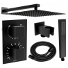 Mexen Cube DR02 ensemble de douche encastré avec pomme de douche 30 cm, noir - 77502DR0230-70