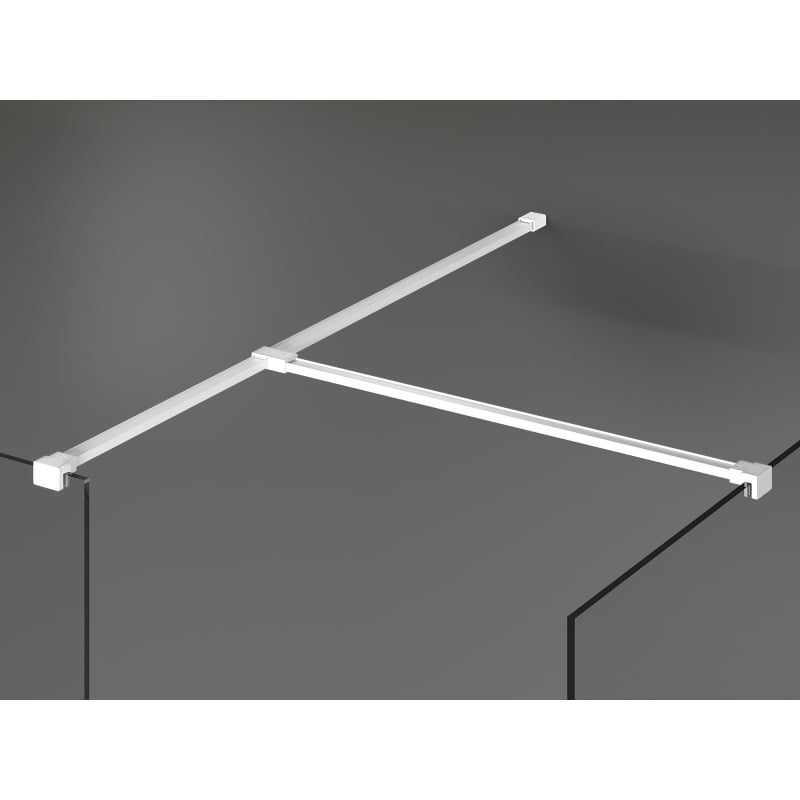 Mexen Kioto paroi de douche Walk-in 170 x 80 cm, transparent, blanc - 800-170-202-20-00-080