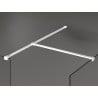 Panneau de douche Mexen Kioto Walk-in 170 x 90 cm, transparent, blanc - 800-170-202-20-00-090
