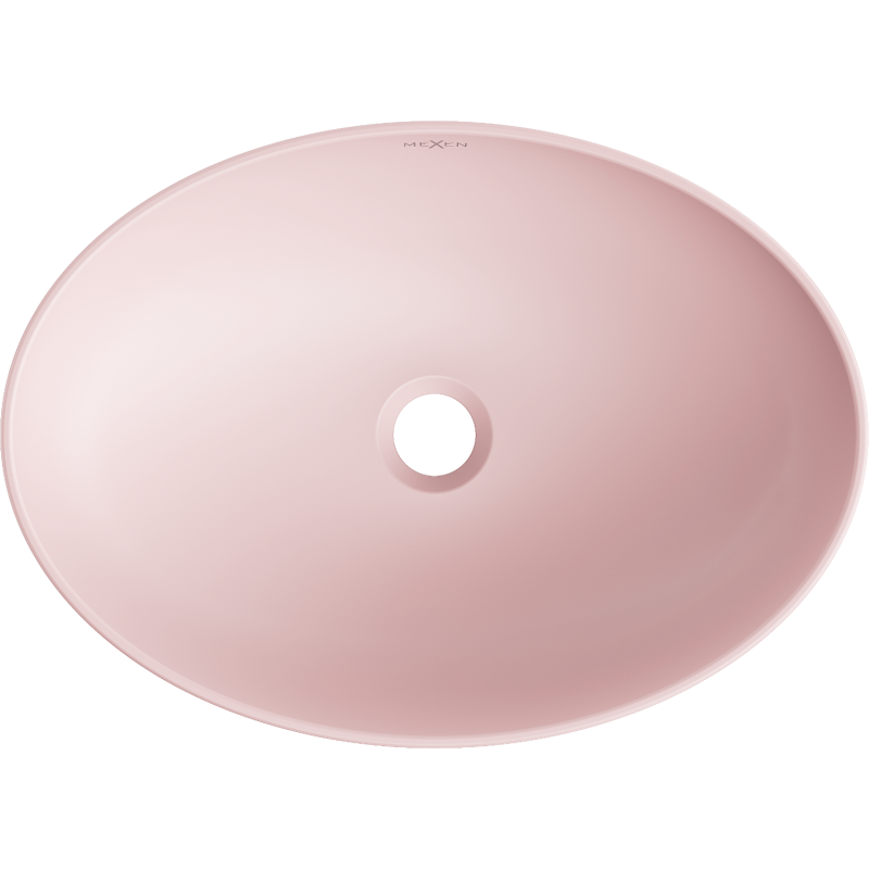 Mexen Cornelia lavabo sur plan 50 x 37 cm, rose mat - 21885044