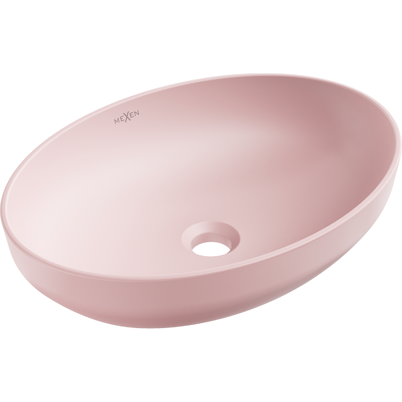 Mexen Cornelia lavabo sur plan 50 x 37 cm, rose mat - 21885044