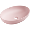 Mexen Cornelia lavabo de comptoir 50 x 36 cm, Rose mat - 21885044