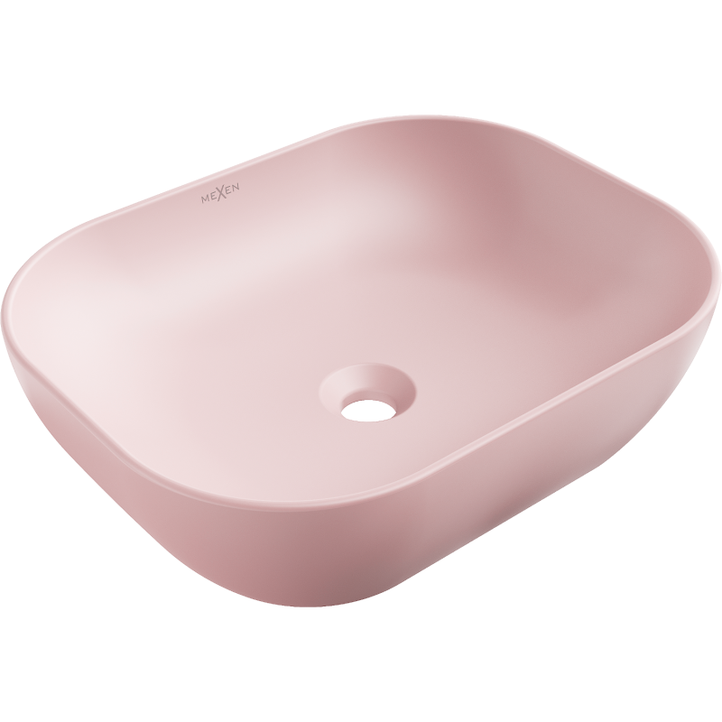 Mexen Rosa lavabo sur plan 50 x 40 cm, rose mat - 21095044