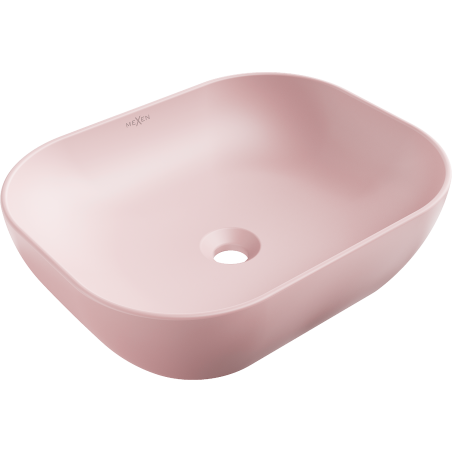 Mexen Rosa lavabo de comptoir 50 x 40 cm, Rose mat - 21095044