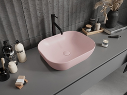 Mexen Rosa lavabo sur plan 50 x 40 cm, rose mat - 21095044