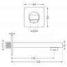 Mexen Cube DR02 ensemble baignoire-douche encastré avec pommeau de douche 30 cm, graphite - 77503DR0230-66
