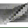 Paroi de douche Mexen Kioto Walk-in 140 x 110 cm, transparente, dorée - 800-140-202-50-00-110