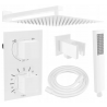 Mexen Cube DR02 ensemble de douche encastré avec pomme de douche 25 cm, blanc - 77502DR0225-20