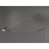 Mexen Kioto-R paroi de douche arrondie Walk-in 140 x 200 cm, transparent 8 mm, chrome - 800-140-101-01-06