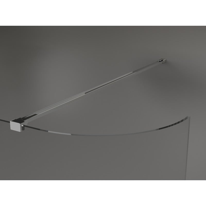 Mexen Kioto-R paroi de douche arrondie Walk-in 160 x 200 cm, transparent 8 mm, chrome - 800-160-101-01-06