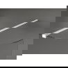 Mexen Kioto paroi de douche arrondie 140 x 200 cm, transparent 8 mm, Blanc - 800-140-101-20-06