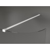Mexen Kioto-R paroi de douche arrondie Walk-in 140 x 200 cm, transparent 8 mm, blanc - 800-140-101-20-06