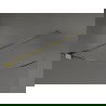 Paroi de douche arrondie Mexen Kioto Walk-in 100 x 200 cm, transparente 8 mm, or - 800-100-101-50-06
