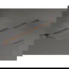 Mexen Kioto paroi de douche arrondie 100 x 200 cm, transparent 8 mm, Or rose - 800-100-101-60-06
