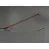 Mexen Kioto-R Paroi de douche arrondie Walk-in 130 x 200 cm, transparent 8 mm, or rose - 800-130-101-60-06