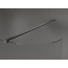 Paroi de douche Mexen Kioto arrondie Walk-in 150 x 200 cm, transparente 8 mm, gris fusil brossé - 800-150-101-66-06
