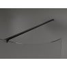 Mexen Kioto-R paroi de douche incurvée Walk-in 90 x 200 cm, transparent 8 mm, noir - 800-090-101-70-06