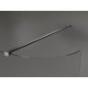 Mexen Kioto-R Paroi de douche arrondie Walk-in 100 x 200 cm, transparent 8 mm, gun metal - 800-100-101-95-06