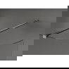 Mexen Kioto paroi de douche arrondie Walk-in 140 x 200 cm, verre transparent 8 mm, gun metal - 800-140-101-95-06