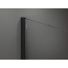 Mexen Kioto paroi de douche Walk-in 80 x 200 cm, transparent 8 mm, noire - 800-080-101-70-00